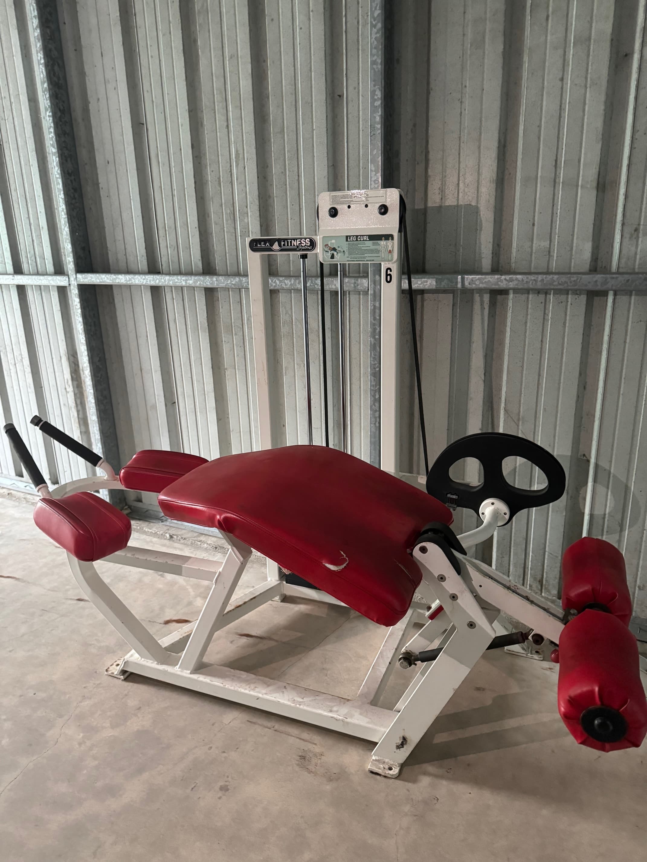 Flex Fitness Prone Leg Curl RARE !!!!!!!!! thumbnail 2