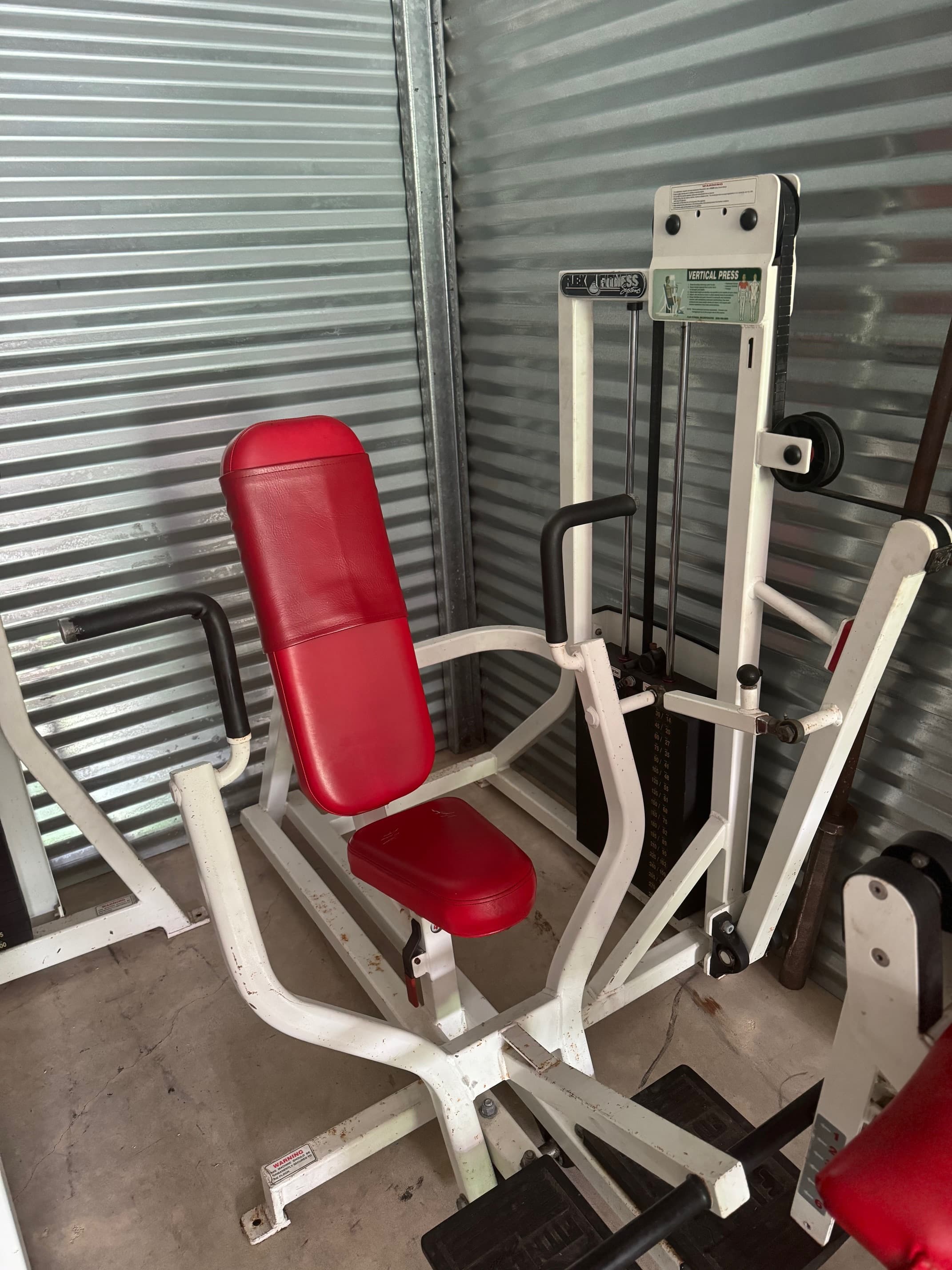 Flex Fitness Vertical Chest Press w Assist RARE !!!!!