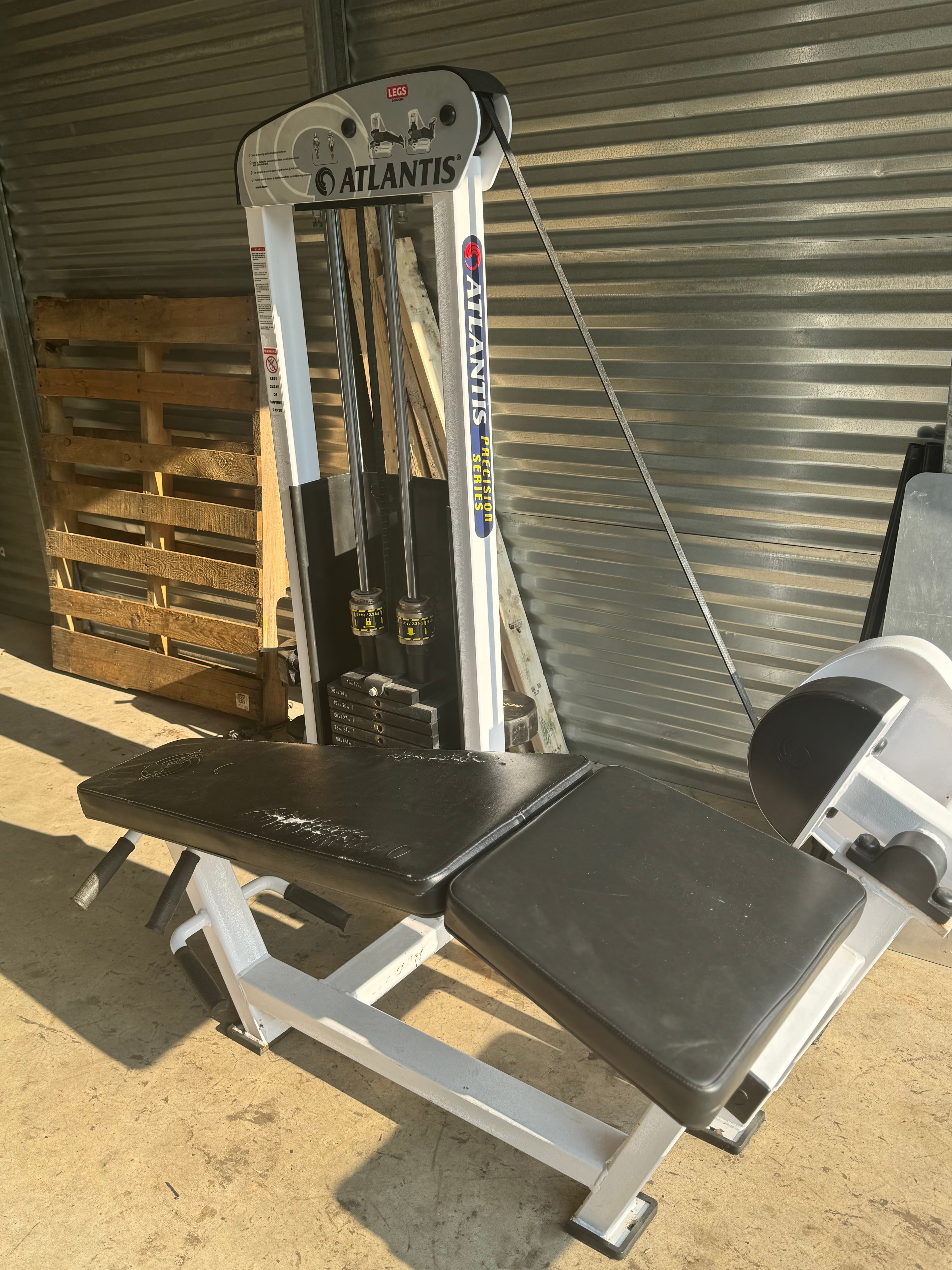 Atlantis Precision Series Prone Leg Curl w 190 Lb Stack!